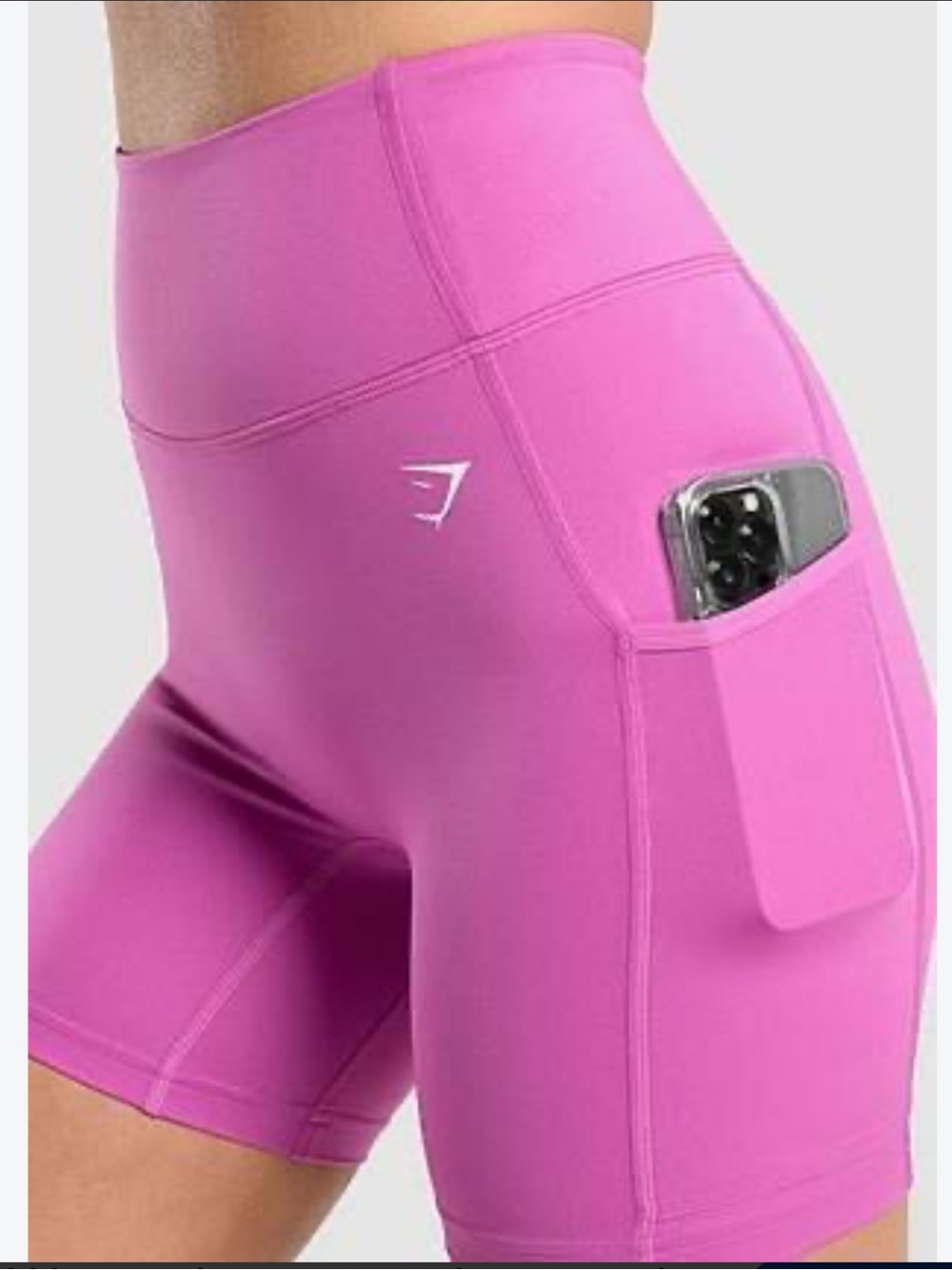 Gymshark pocket biker shorts pink Sz XS